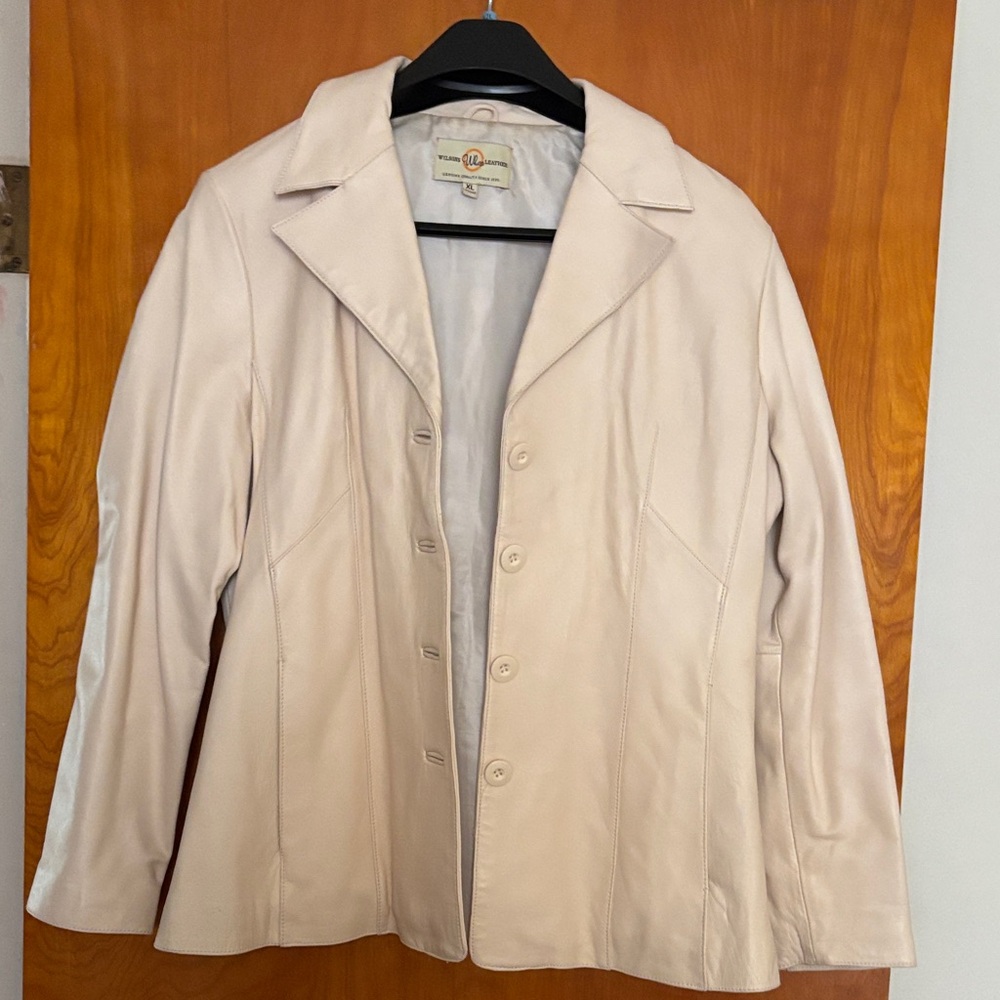 Wilsons Leather Cream Blazer